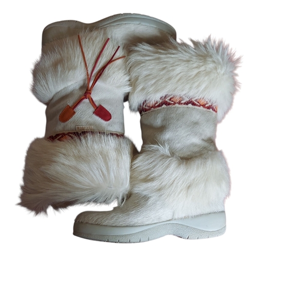 Vintage Tecnica Goat Fur Sherpa Lined Apres Ski Boots Italy Women's Size 9 US - Picture 9 of 16